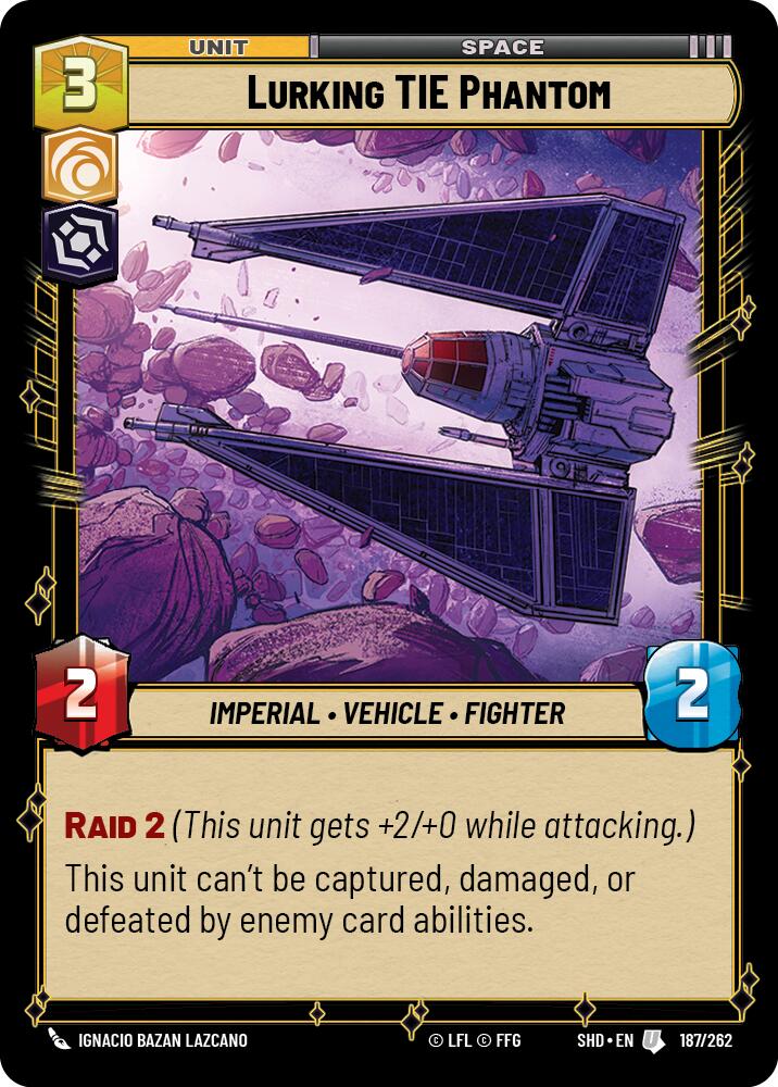 Lurking TIE Phantom (187/262) (187/262) [Shadows of the Galaxy] | Eastridge Sports Cards & Games