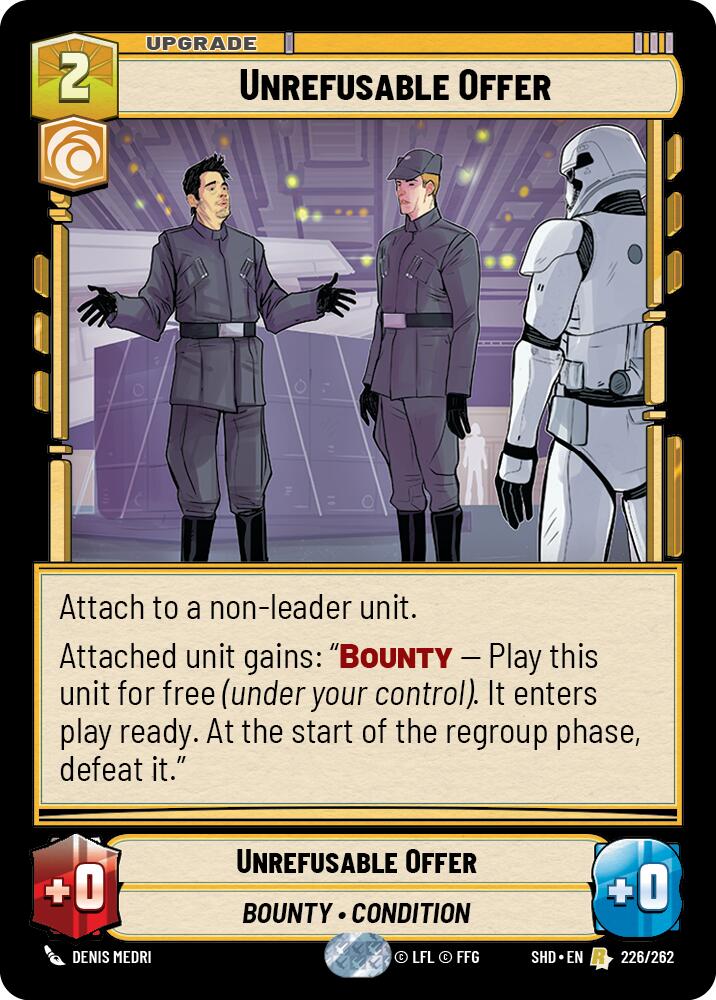 Unrefusable Offer (226/262) (226/262) [Shadows of the Galaxy] | Eastridge Sports Cards & Games