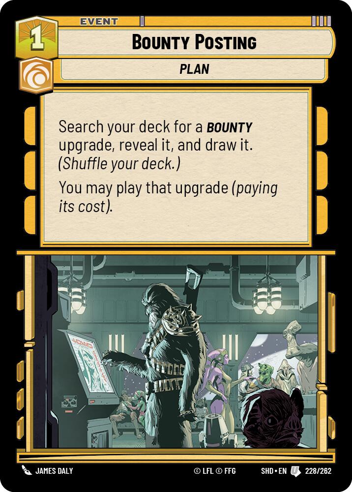 Bounty Posting (228/262) (228/262) [Shadows of the Galaxy] | Eastridge Sports Cards & Games