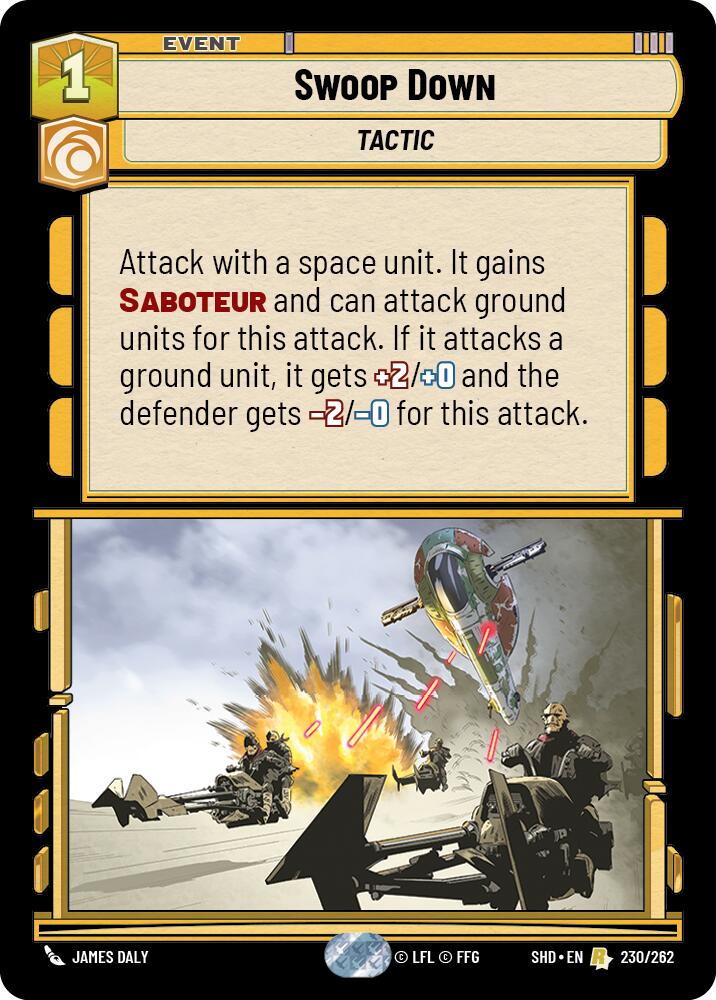 Swoop Down (230/262) (230/262) [Shadows of the Galaxy] | Eastridge Sports Cards & Games