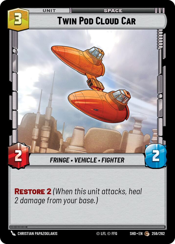 Twin Pod Cloud Car (259/262) (259/262) [Shadows of the Galaxy] | Eastridge Sports Cards & Games