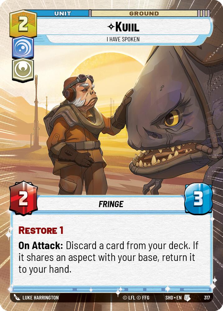 Kuiil - I Have Spoken (317) (Hyperspace) (317) [Shadows of the Galaxy] | Eastridge Sports Cards & Games