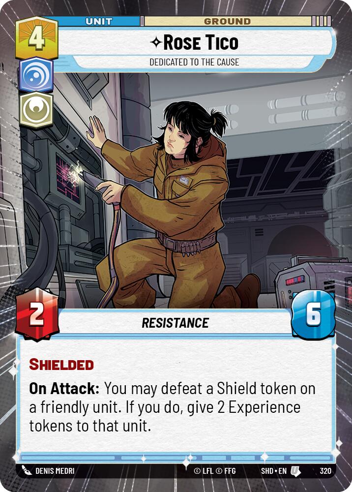 Rose Tico - Dedicated to the Cause (320) (Hyperspace) (320) [Shadows of the Galaxy] | Eastridge Sports Cards & Games