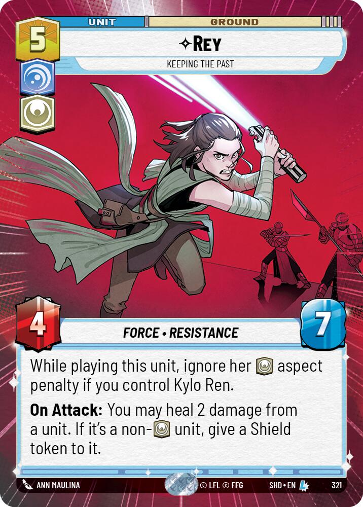 Rey - Keeping the Past (321) (Hyperspace) (321) [Shadows of the Galaxy] | Eastridge Sports Cards & Games