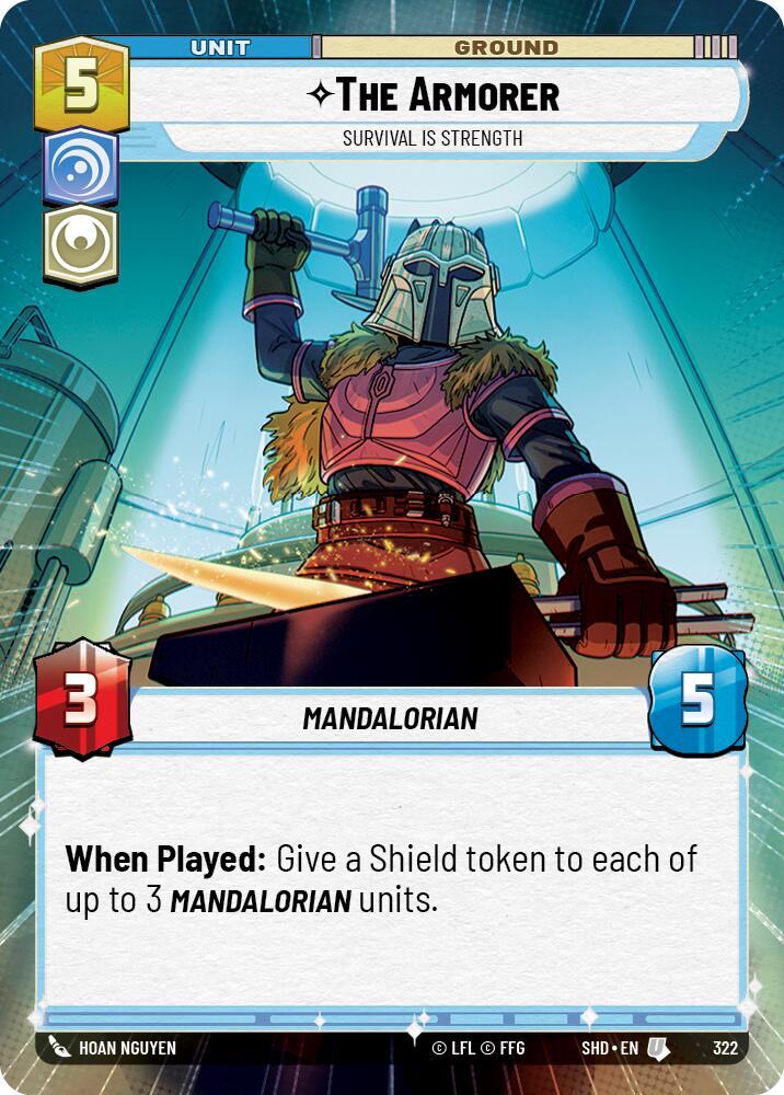 The Armorer - Survival Is Strength (322) (Hyperspace) (322) [Shadows of the Galaxy] | Eastridge Sports Cards & Games