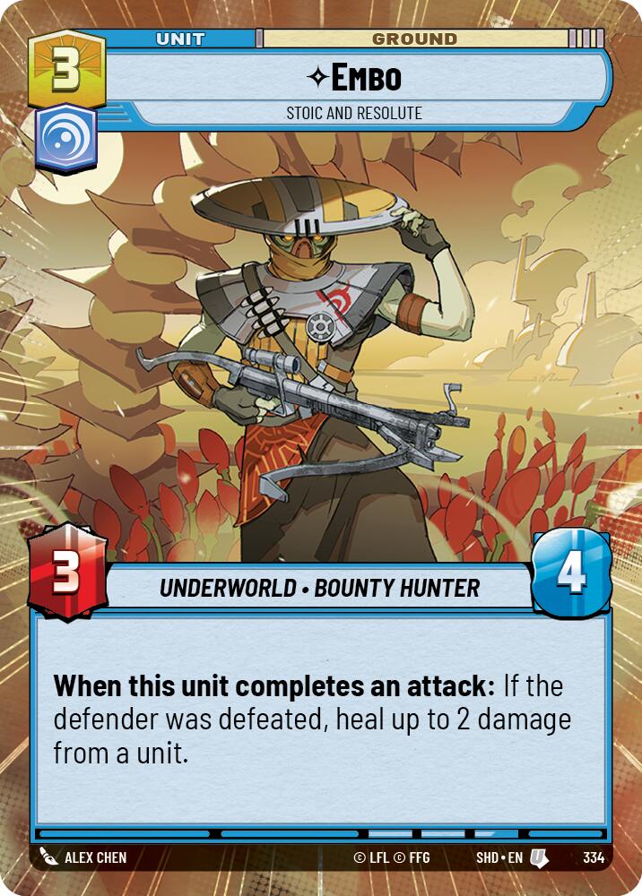 Embo - Stoic and Resolute (334) (Hyperspace) (334) [Shadows of the Galaxy] | Eastridge Sports Cards & Games