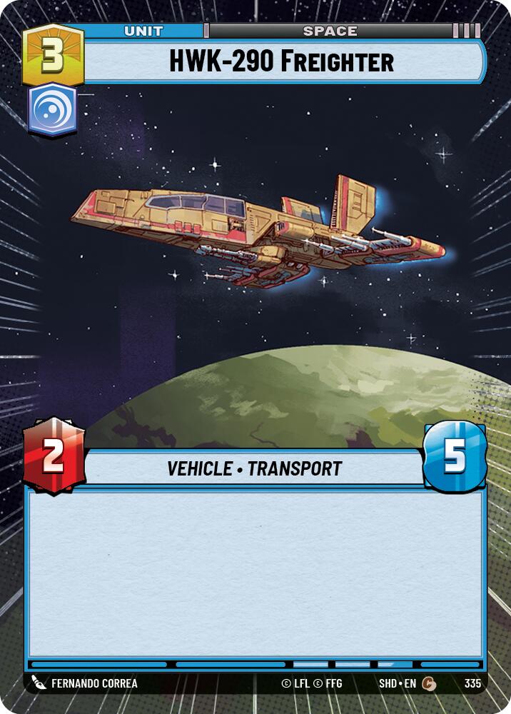 HWK-290 Freighter (335) (Hyperspace) (335) [Shadows of the Galaxy] | Eastridge Sports Cards & Games