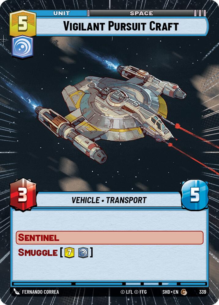 Vigilant Pursuit Craft (339) (Hyperspace) (339) [Shadows of the Galaxy] | Eastridge Sports Cards & Games