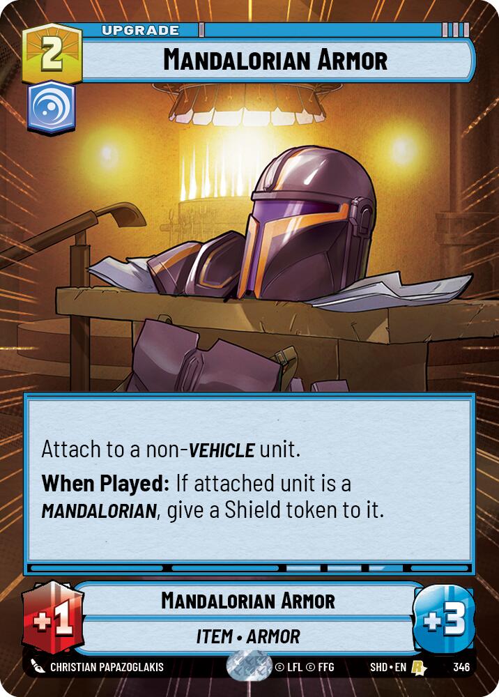 Mandalorian Armor (346) (Hyperspace) (346) [Shadows of the Galaxy] | Eastridge Sports Cards & Games