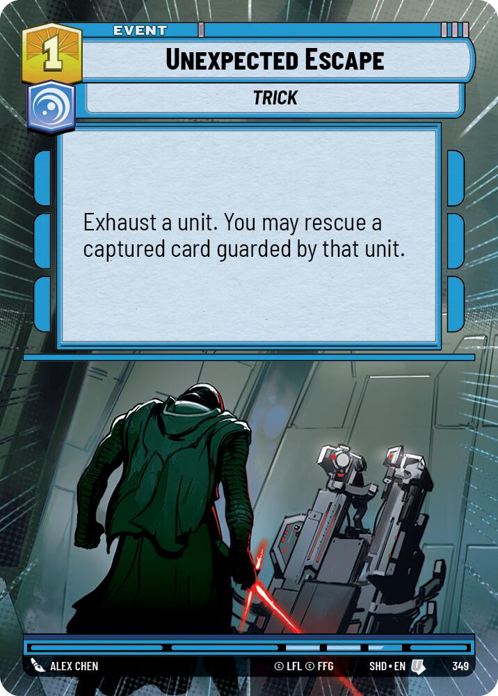 Unexpected Escape (349) (Hyperspace) (349) [Shadows of the Galaxy] | Eastridge Sports Cards & Games