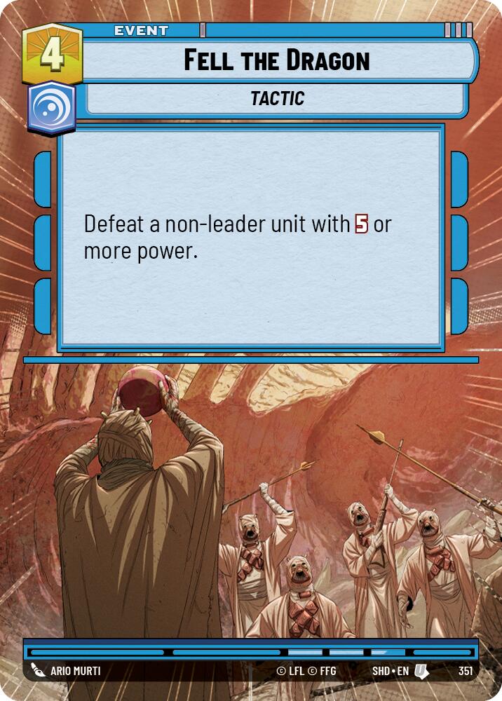 Fell the Dragon (351) (Hyperspace) (351) [Shadows of the Galaxy] | Eastridge Sports Cards & Games