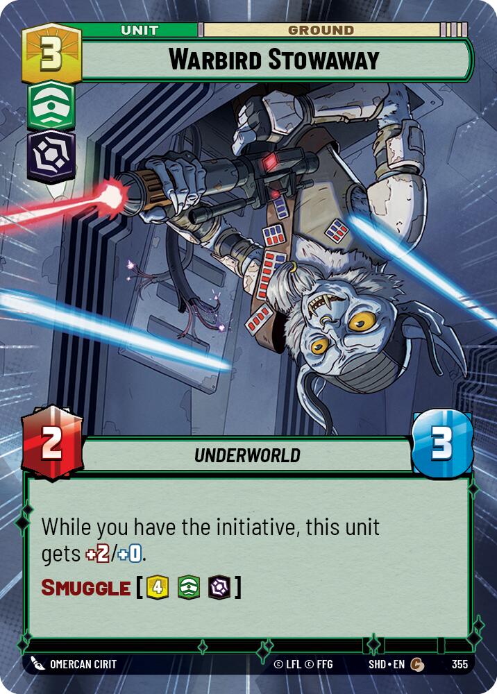 Warbird Stowaway (355) (Hyperspace) (355) [Shadows of the Galaxy] | Eastridge Sports Cards & Games