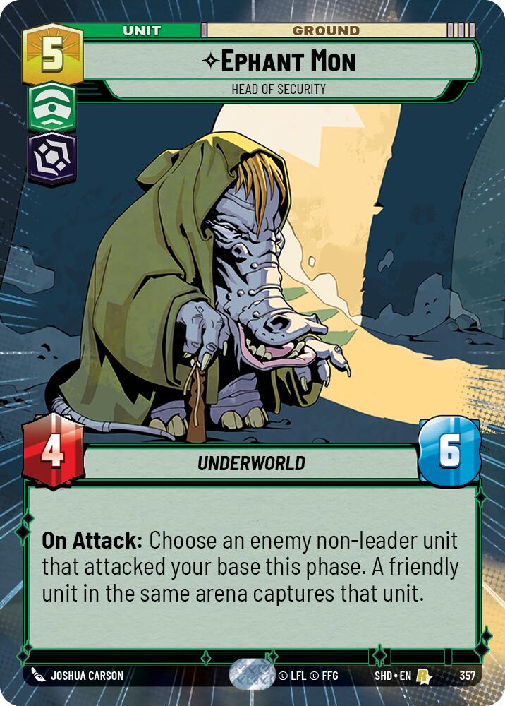 Ephant Mon - Head of Security (357) (Hyperspace) (357) [Shadows of the Galaxy] | Eastridge Sports Cards & Games