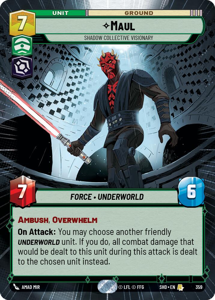 Maul - Shadow Collective Visionary (359) (Hyperspace) (359) [Shadows of the Galaxy] | Eastridge Sports Cards & Games