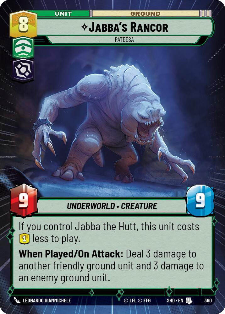 Jabba's Rancor - Pateesa (360) (Hyperspace) (360) [Shadows of the Galaxy] | Eastridge Sports Cards & Games