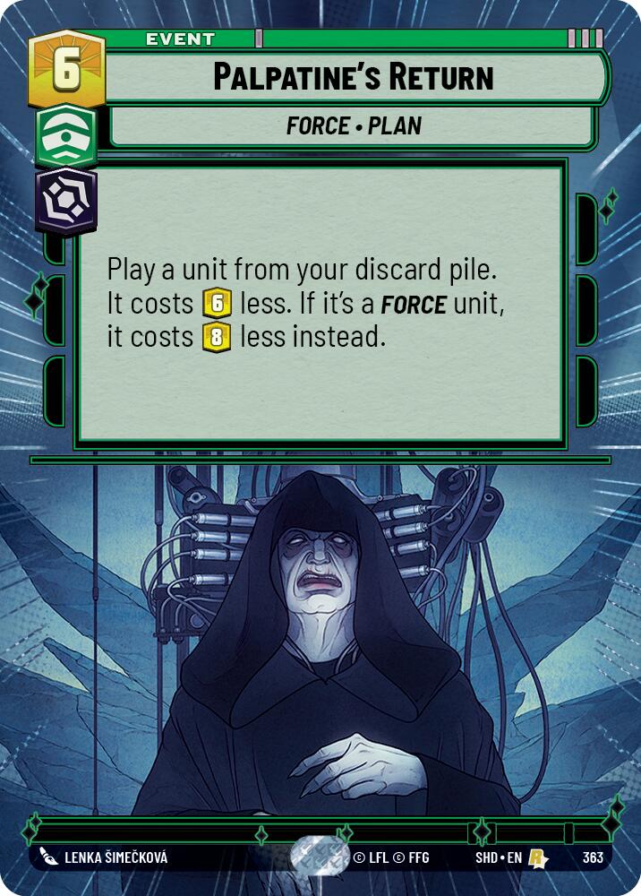 Palpatine's Return (363) (Hyperspace) (363) [Shadows of the Galaxy] | Eastridge Sports Cards & Games
