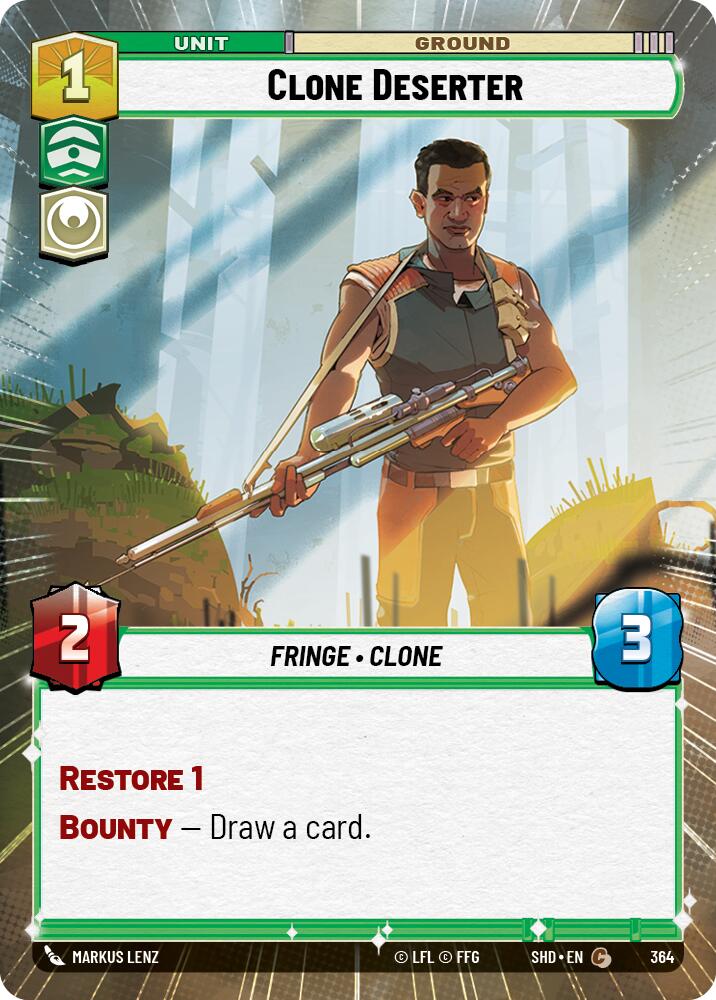 Clone Deserter (364) (Hyperspace) (364) [Shadows of the Galaxy] | Eastridge Sports Cards & Games