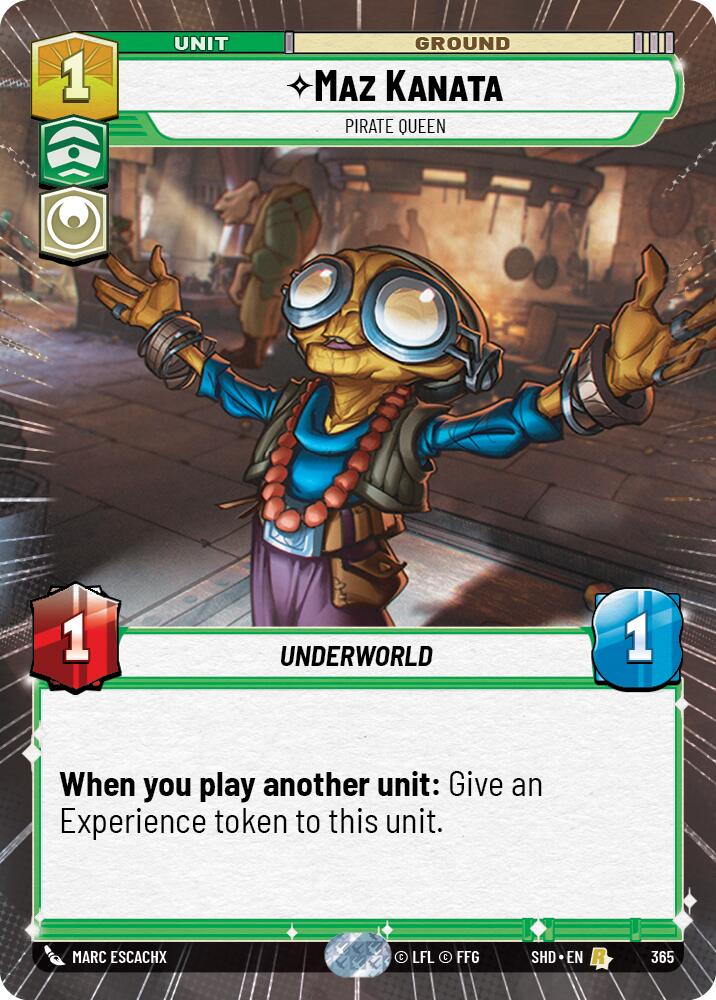 Maz Kanata - Pirate Queen (365) (Hyperspace) (365) [Shadows of the Galaxy] | Eastridge Sports Cards & Games