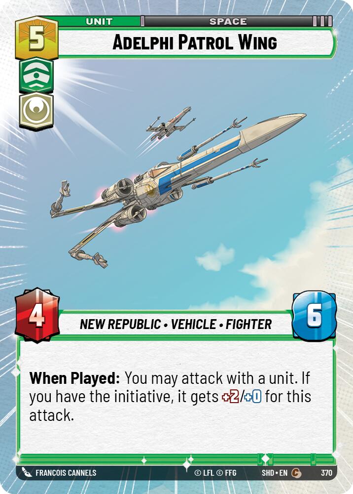 Adelphi Patrol Wing (370) (Hyperspace) (370) [Shadows of the Galaxy] | Eastridge Sports Cards & Games