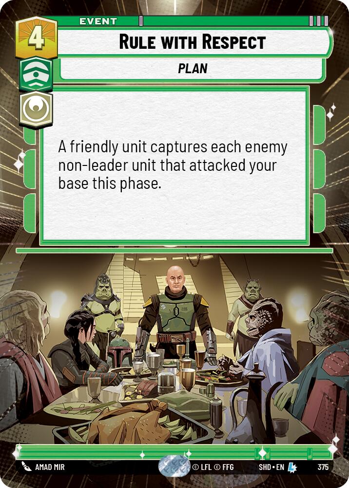 Rule With Respect (375) (Hyperspace) (375) [Shadows of the Galaxy] | Eastridge Sports Cards & Games