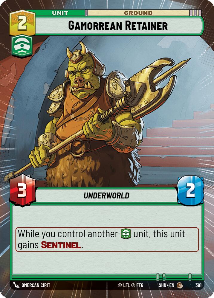 Gamorrean Retainer (381) (Hyperspace) (381) [Shadows of the Galaxy] | Eastridge Sports Cards & Games