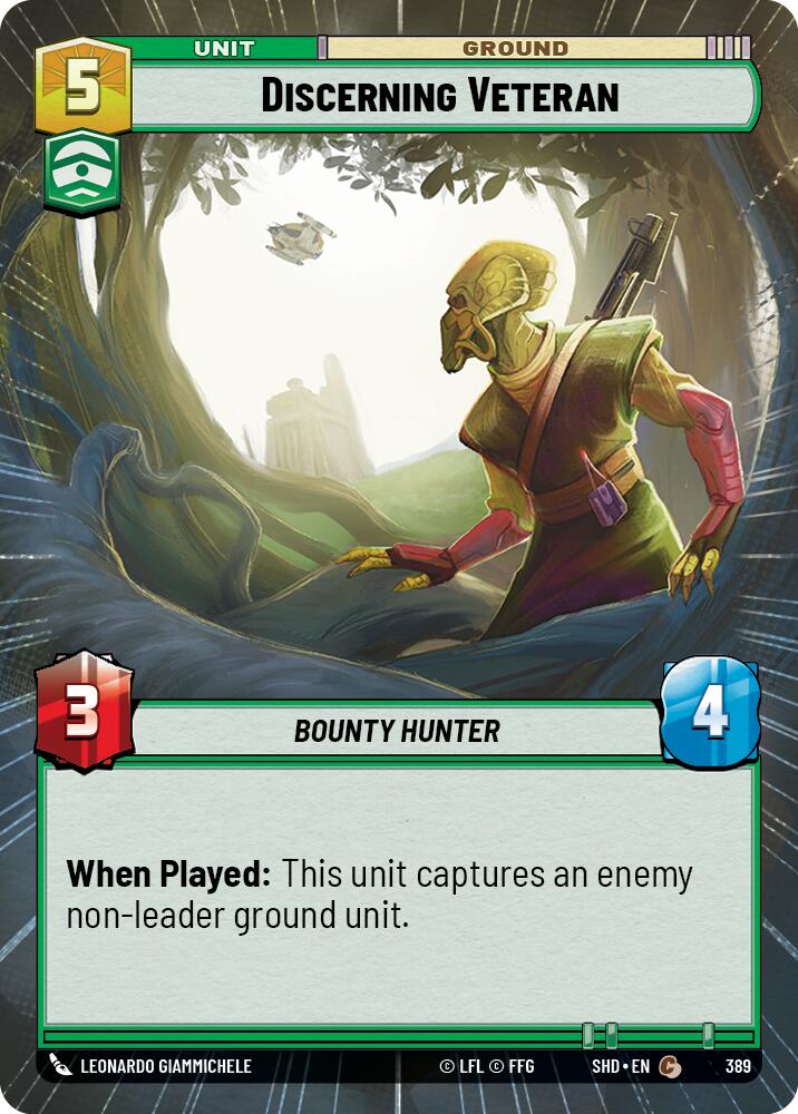 Discerning Veteran (389) (Hyperspace) (389) [Shadows of the Galaxy] | Eastridge Sports Cards & Games