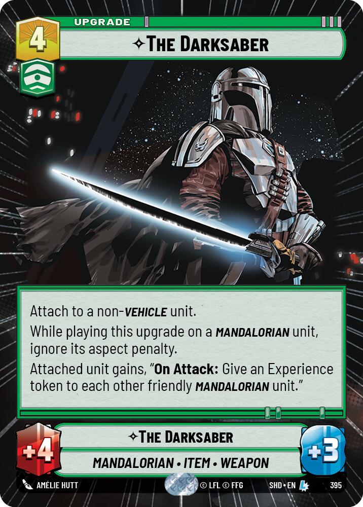 The Darksaber (395) (Hyperspace) (395) [Shadows of the Galaxy] | Eastridge Sports Cards & Games