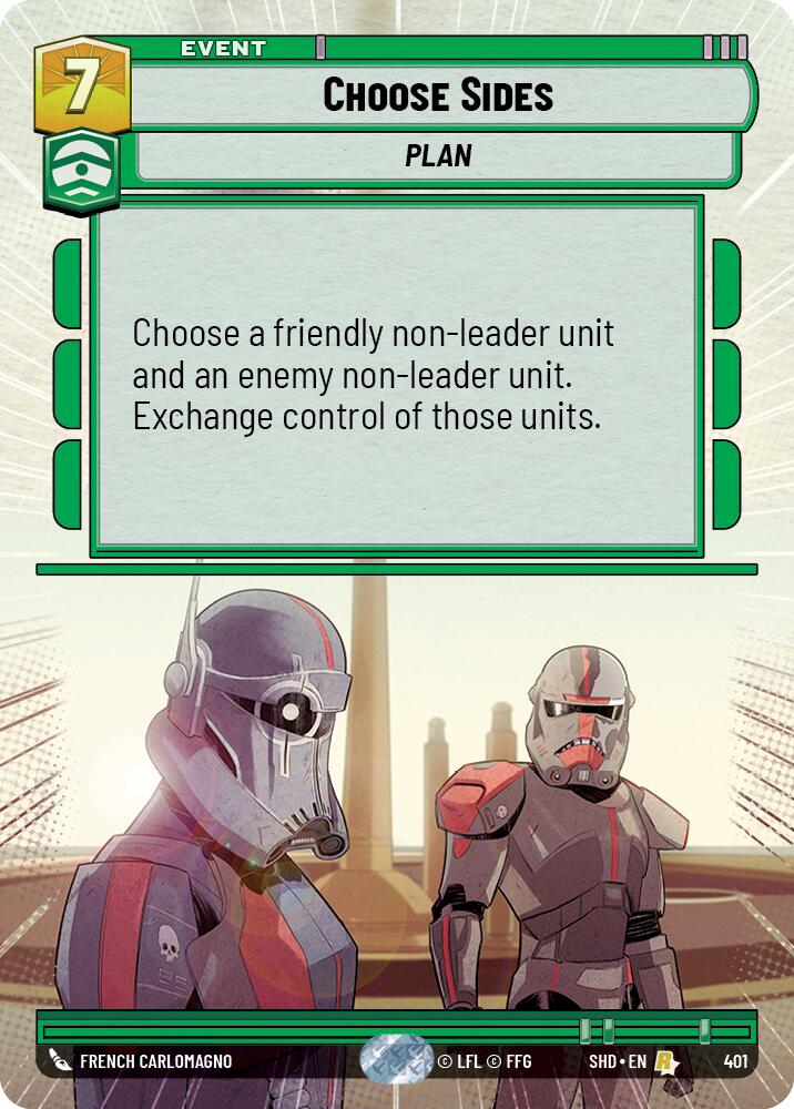 Choose Sides (401) (Hyperspace) (401) [Shadows of the Galaxy] | Eastridge Sports Cards & Games
