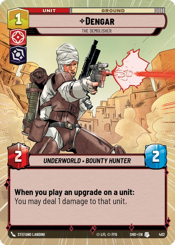 Dengar - The Demolisher (402) (Hyperspace) (402) [Shadows of the Galaxy] | Eastridge Sports Cards & Games