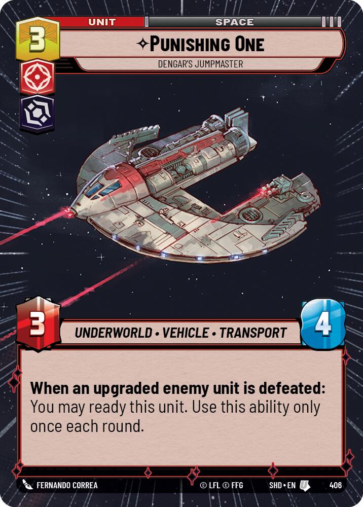 Punishing One - Dengar's Jumpmaster (406) (Hyperspace) (406) [Shadows of the Galaxy] | Eastridge Sports Cards & Games