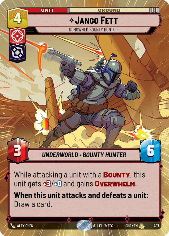 Jango Fett - Renowned Bounty Hunter (407) (Hyperspace) (407) [Shadows of the Galaxy] | Eastridge Sports Cards & Games