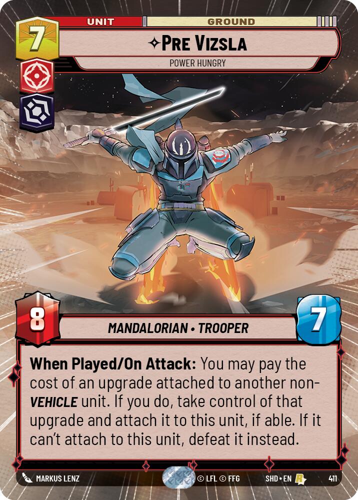 Pre Vizsla - Power Hungry (411) (Hyperspace) (411) [Shadows of the Galaxy] | Eastridge Sports Cards & Games