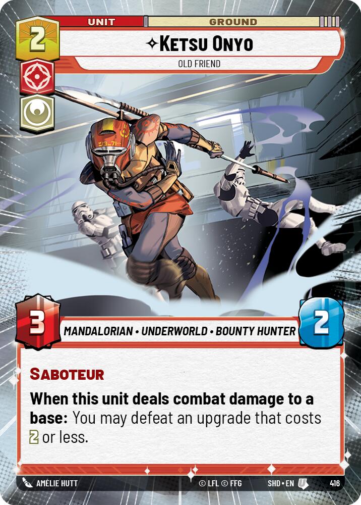 Ketsu Onyo - Old Friend (416) (Hyperspace) (416) [Shadows of the Galaxy] | Eastridge Sports Cards & Games