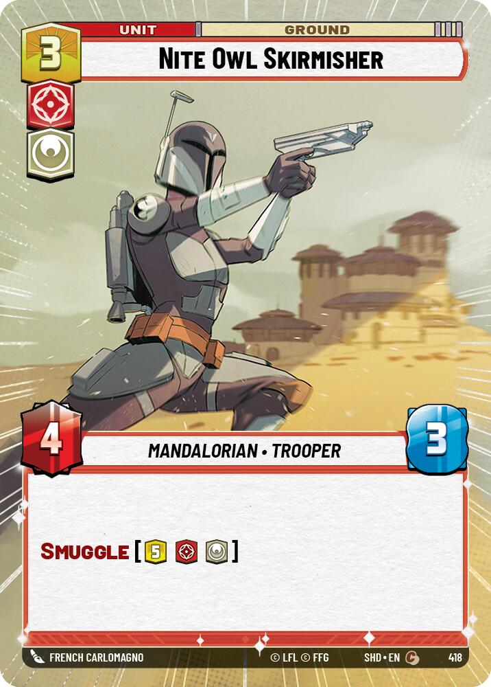 Nite Owl Skirmisher (418) (Hyperspace) (418) [Shadows of the Galaxy] | Eastridge Sports Cards & Games