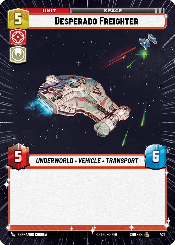 Desperado Freighter (421) (Hyperspace) (421) [Shadows of the Galaxy] | Eastridge Sports Cards & Games