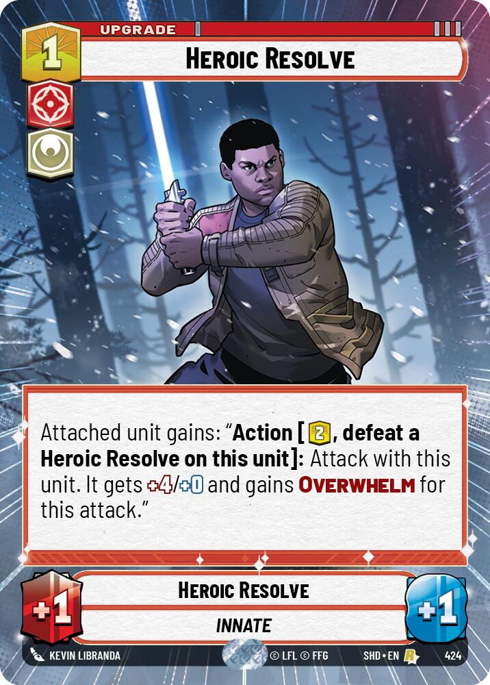 Heroic Resolve (424) (Hyperspace) (424) [Shadows of the Galaxy] | Eastridge Sports Cards & Games