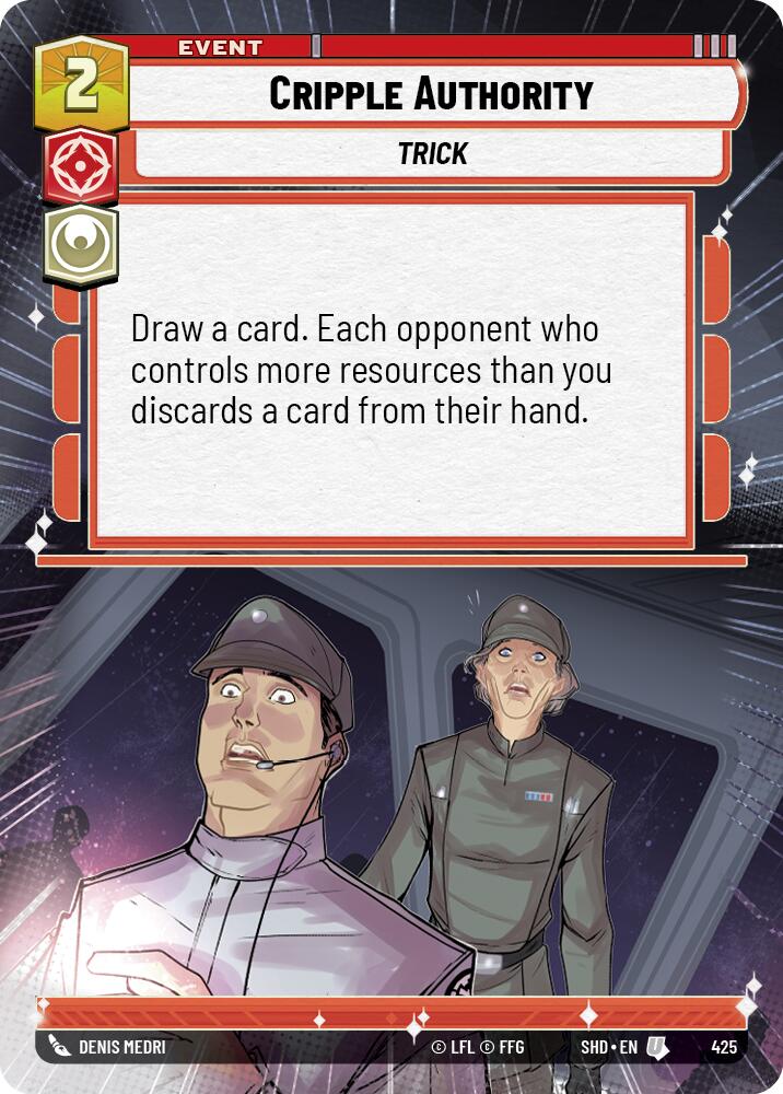 Cripple Authority (425) (Hyperspace) (425) [Shadows of the Galaxy] | Eastridge Sports Cards & Games