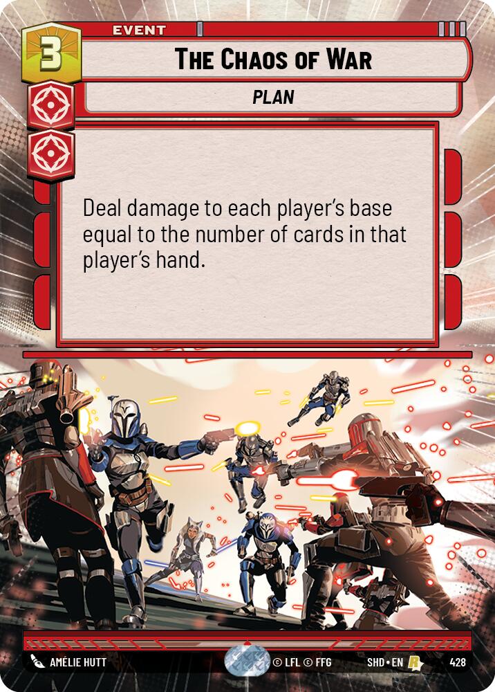 The Chaos of War (428) (Hyperspace) (428) [Shadows of the Galaxy] | Eastridge Sports Cards & Games