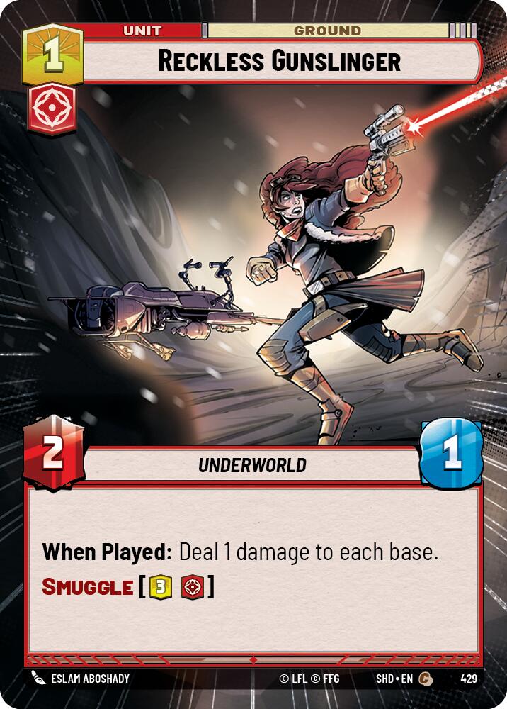 Reckless Gunslinger (429) (Hyperspace) (429) [Shadows of the Galaxy] | Eastridge Sports Cards & Games