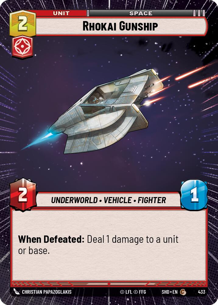Rhokai Gunship (433) (Hyperspace) (433) [Shadows of the Galaxy] | Eastridge Sports Cards & Games