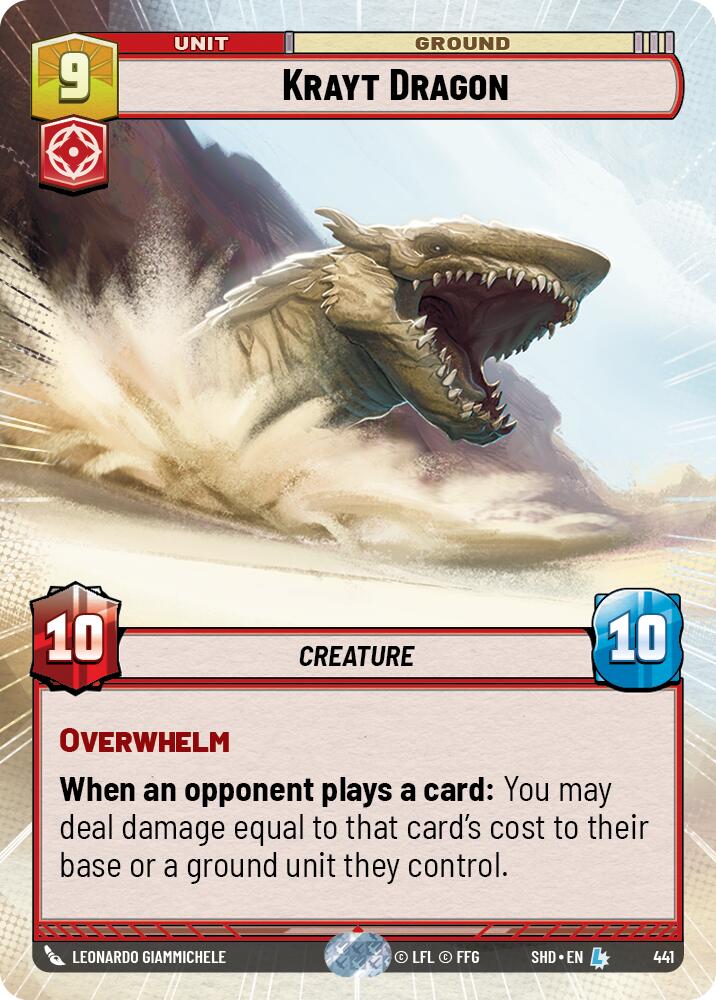Krayt Dragon (441) (Hyperspace) (441) [Shadows of the Galaxy] | Eastridge Sports Cards & Games