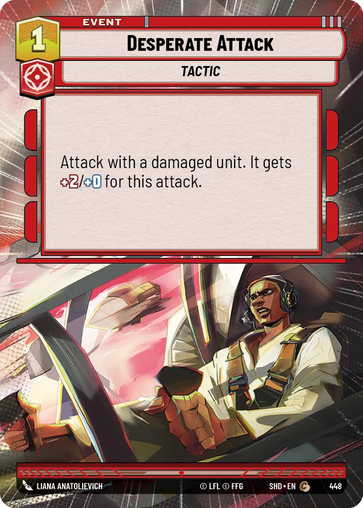 Desperate Attack (448) (Hyperspace) (448) [Shadows of the Galaxy] | Eastridge Sports Cards & Games