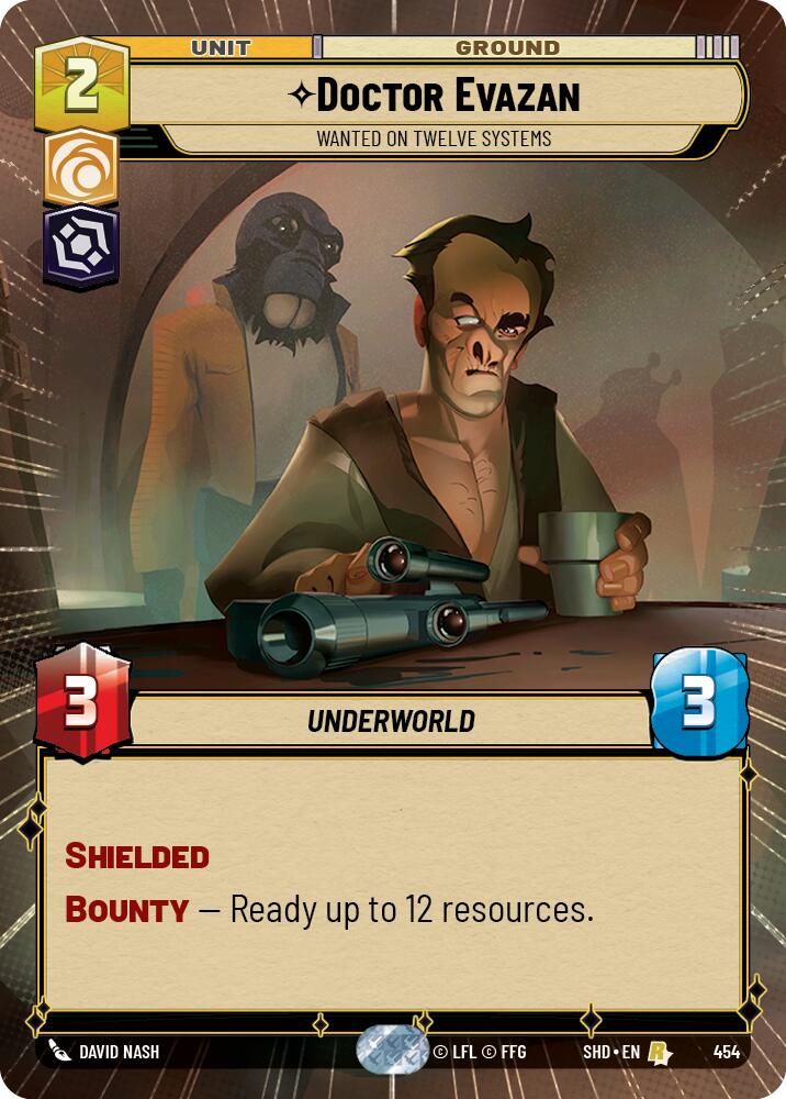 Doctor Evazan - Wanted on Twelve Systems (454) (Hyperspace) (454) [Shadows of the Galaxy] | Eastridge Sports Cards & Games