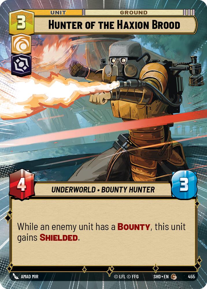 Hunter of the Haxion Brood (455) (Hyperspace) (455) [Shadows of the Galaxy] | Eastridge Sports Cards & Games