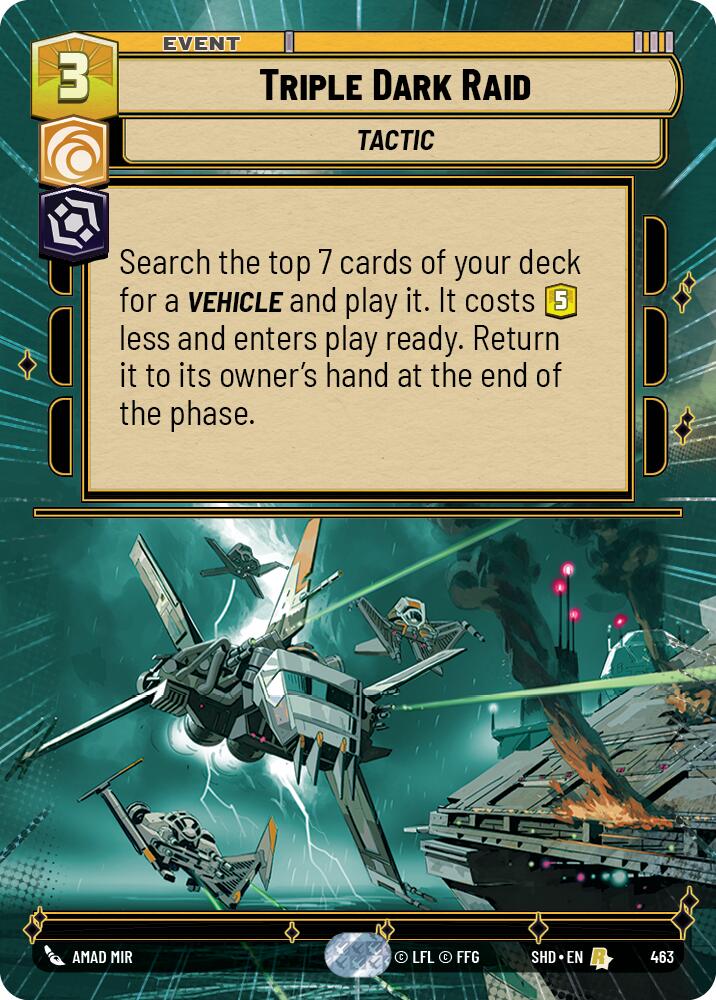 Triple Dark Raid (463) (Hyperspace) (463) [Shadows of the Galaxy] | Eastridge Sports Cards & Games