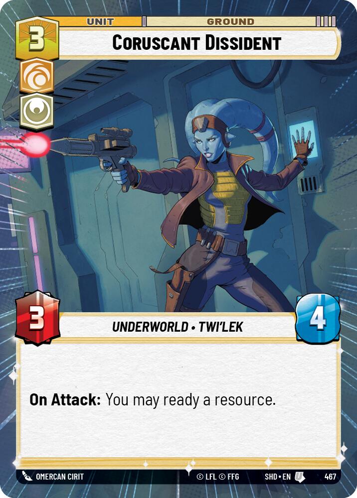 Coruscant Dissident (467) (Hyperspace) (467) [Shadows of the Galaxy] | Eastridge Sports Cards & Games