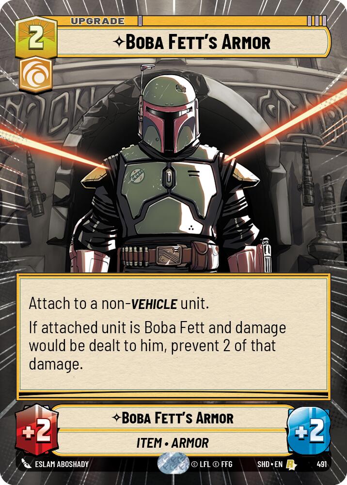Boba Fett's Armor (491) (Hyperspace) (491) [Shadows of the Galaxy] | Eastridge Sports Cards & Games