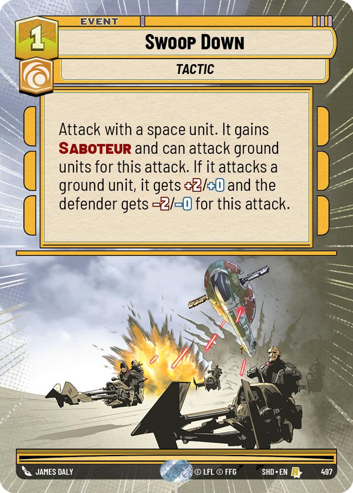Swoop Down (497) (Hyperspace) (497) [Shadows of the Galaxy] | Eastridge Sports Cards & Games
