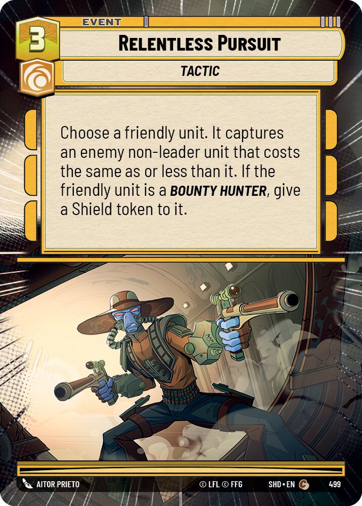 Relentless Pursuit (499) (Hyperspace) (499) [Shadows of the Galaxy] | Eastridge Sports Cards & Games