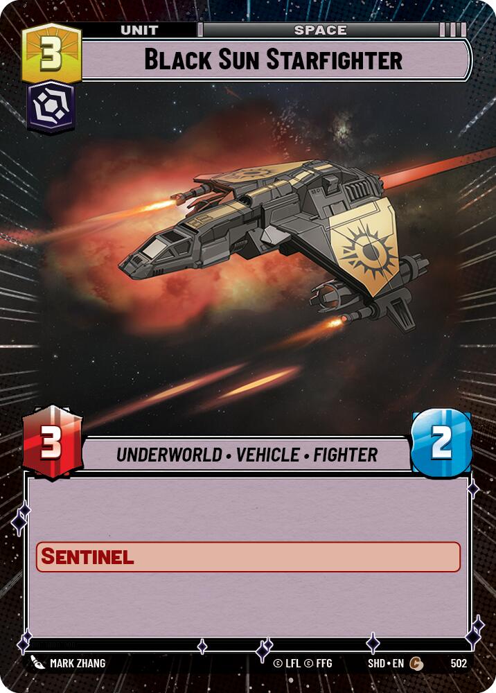 Black Sun Starfighter (502) (Hyperspace) (502) [Shadows of the Galaxy] | Eastridge Sports Cards & Games